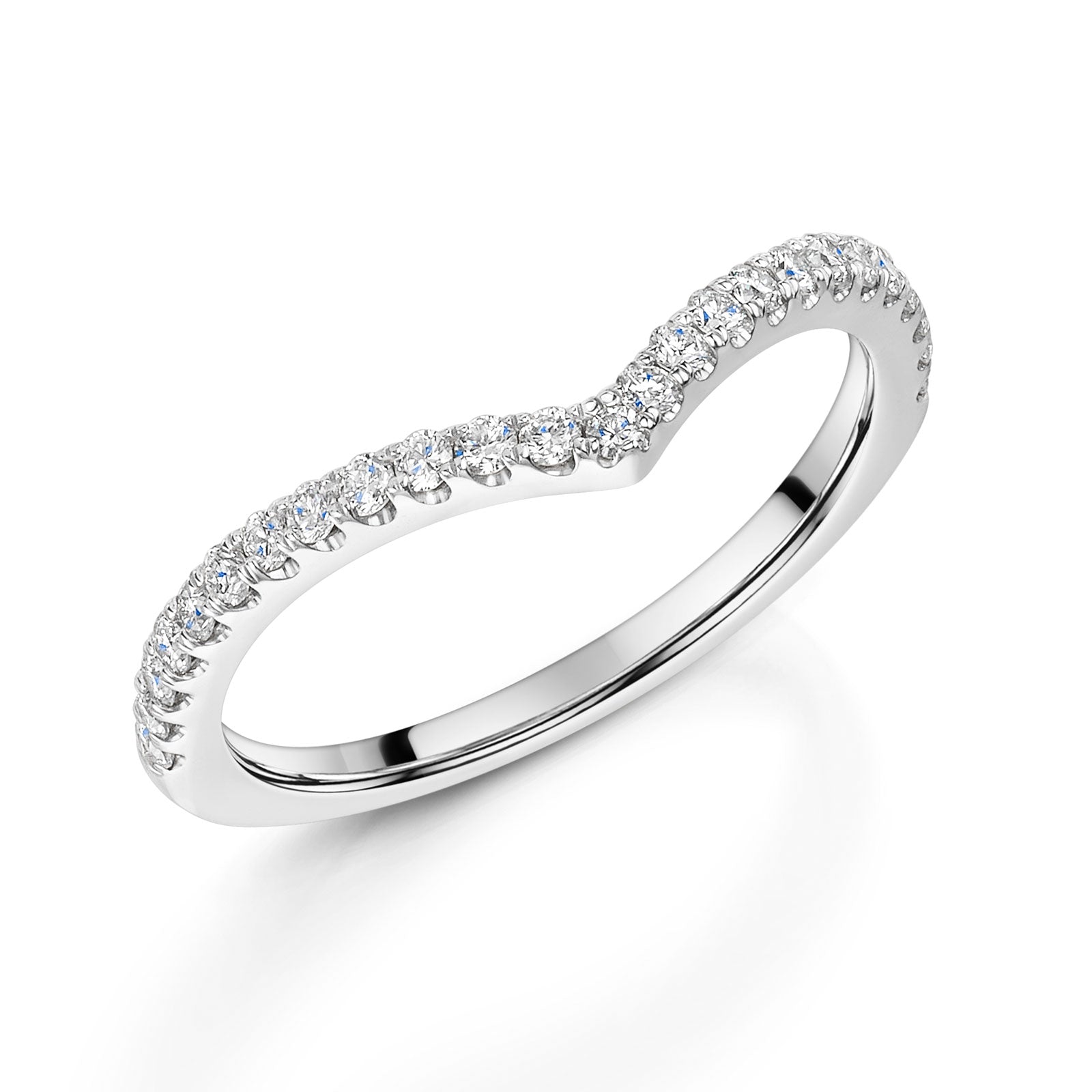 Platinum Diamond Shaped Half Eternity Ring 0.25ct variant Pursuit