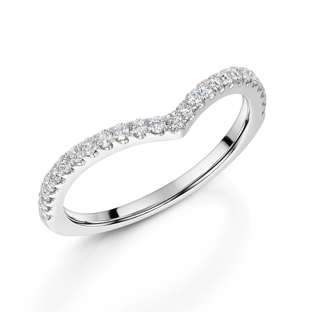 Platinum Diamond Shaped Half Eternity Ring 0.25ct variant Pursuit