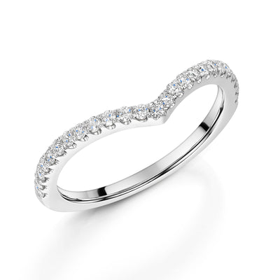 Platinum Diamond Shaped Half Eternity Ring 0.25ct variant Pursuit