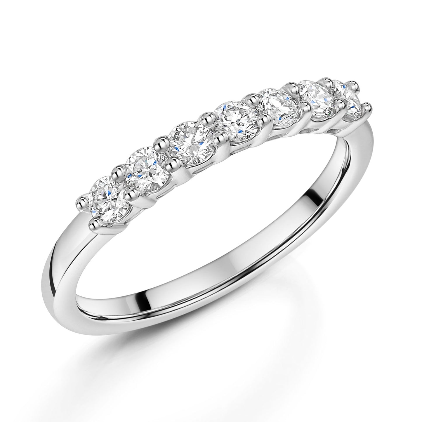 Platinum Diamond Half Eternity Ring 0.50ct variant Pursuit