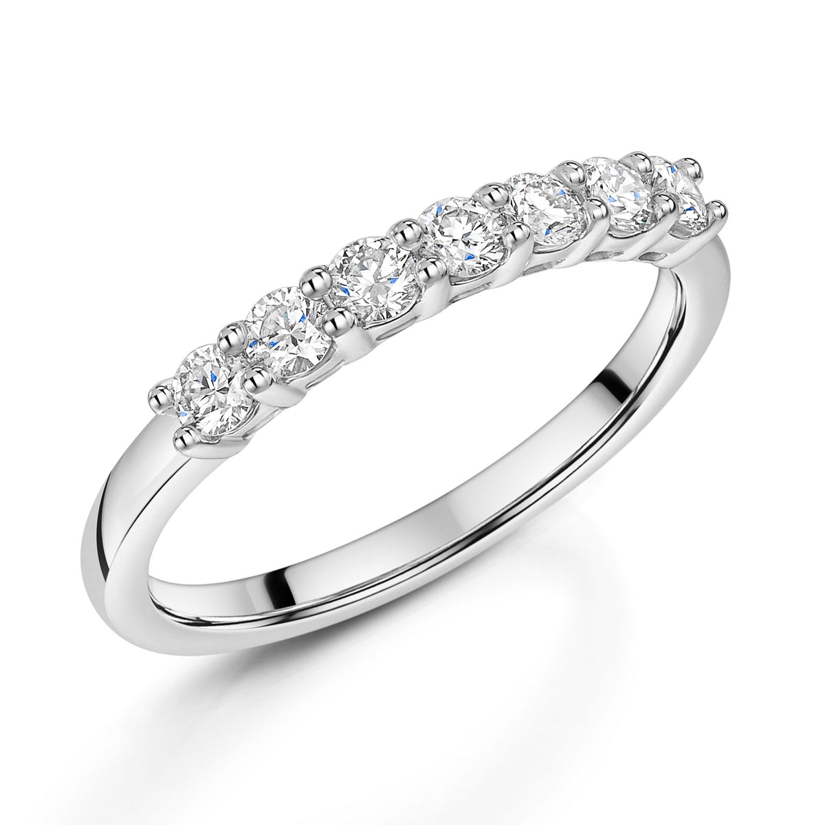 Platinum Diamond Half Eternity Ring 0.50ct variant Pursuit