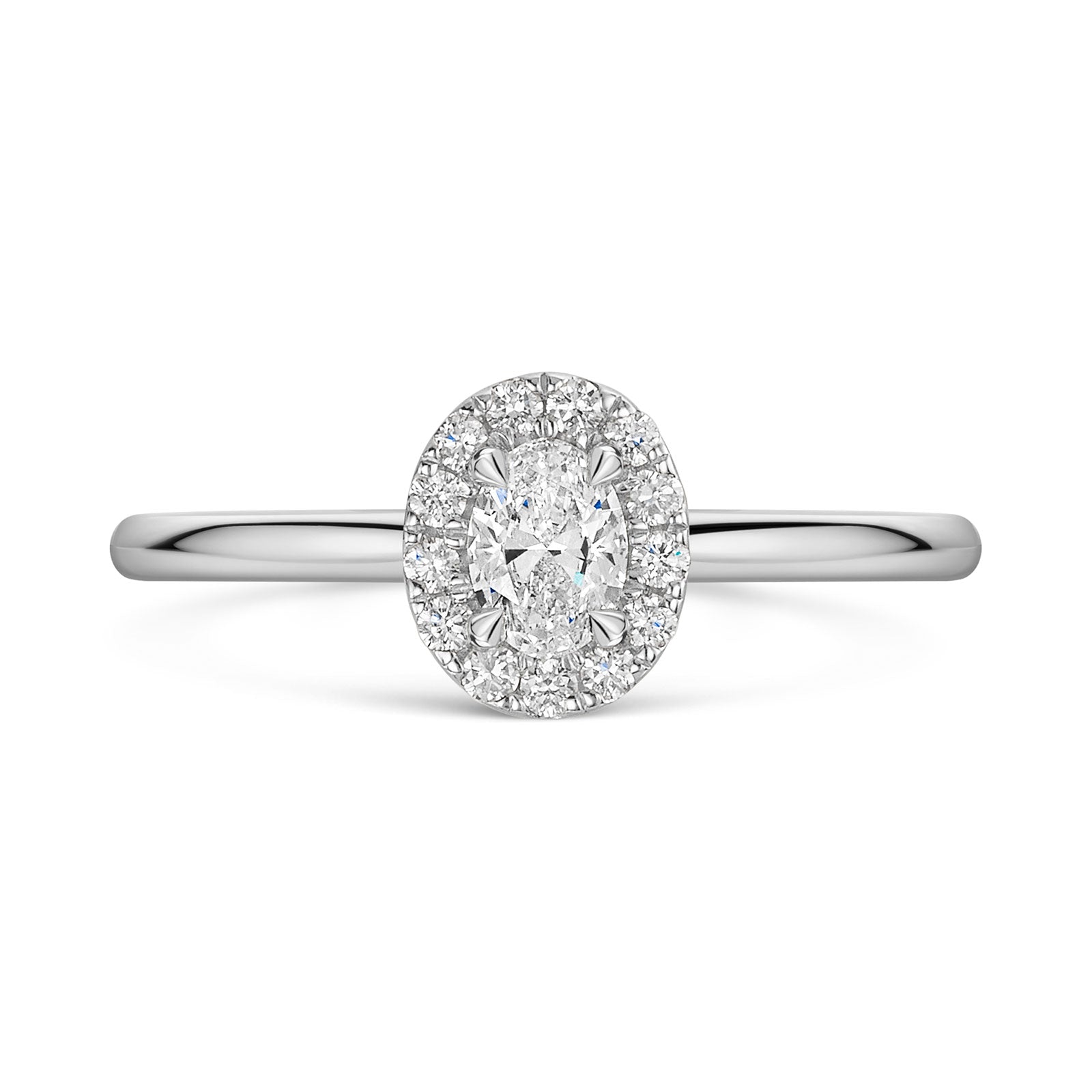 Platinum Diamond Halo Ring 0.30ct variant Pursuit