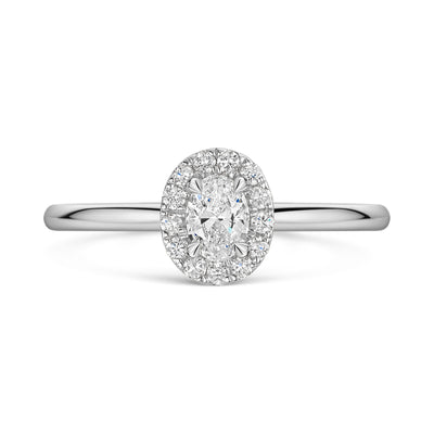 Platinum Diamond Halo Ring 0.30ct variant Pursuit