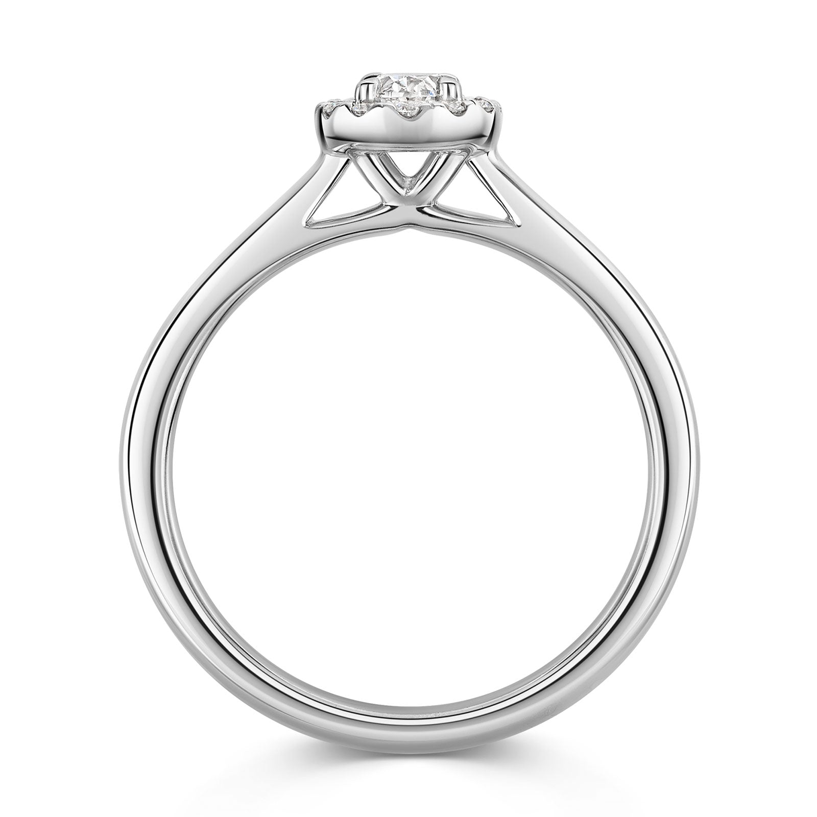 Platinum Diamond Halo Ring 0.30ct variant Pursuit