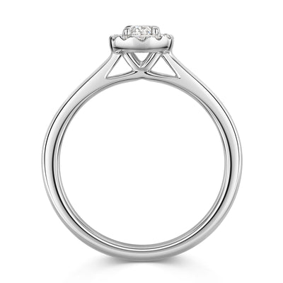 Platinum Diamond Halo Ring 0.30ct variant Pursuit