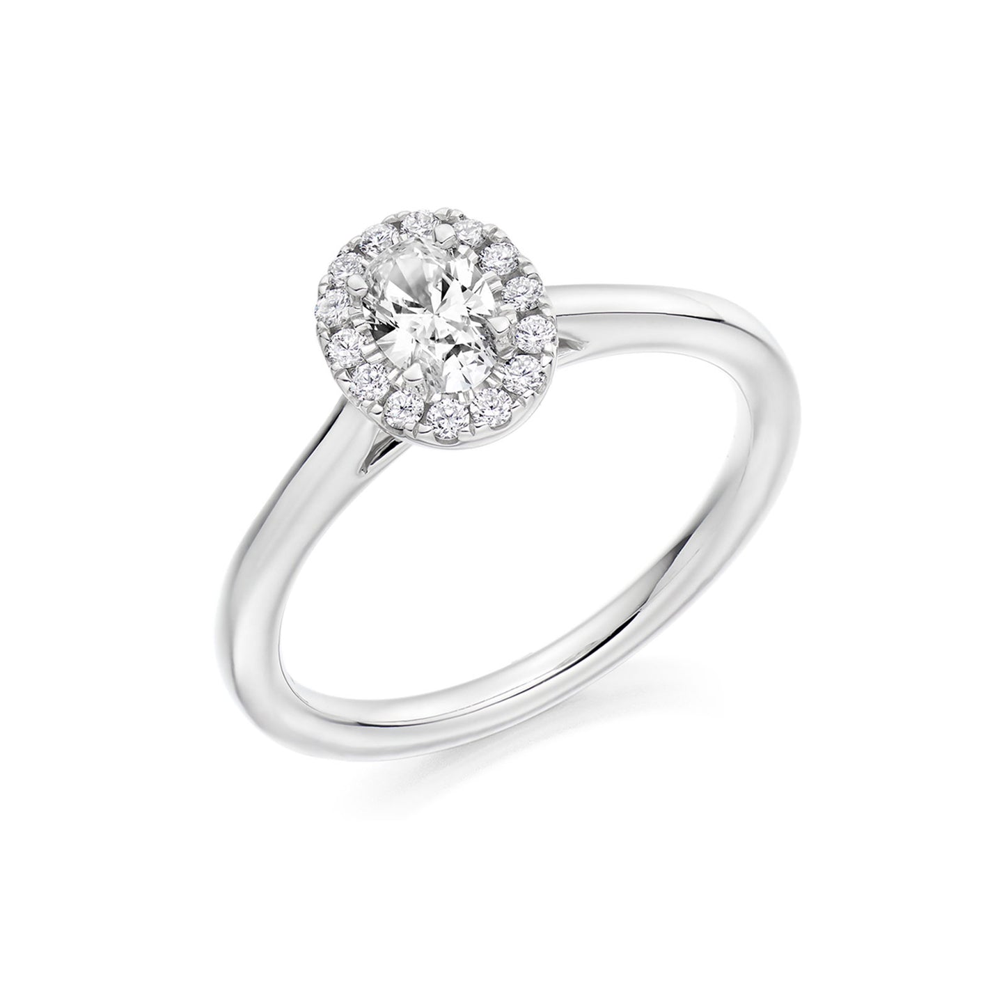 Platinum Diamond Halo Ring 0.30ct variant Pursuit