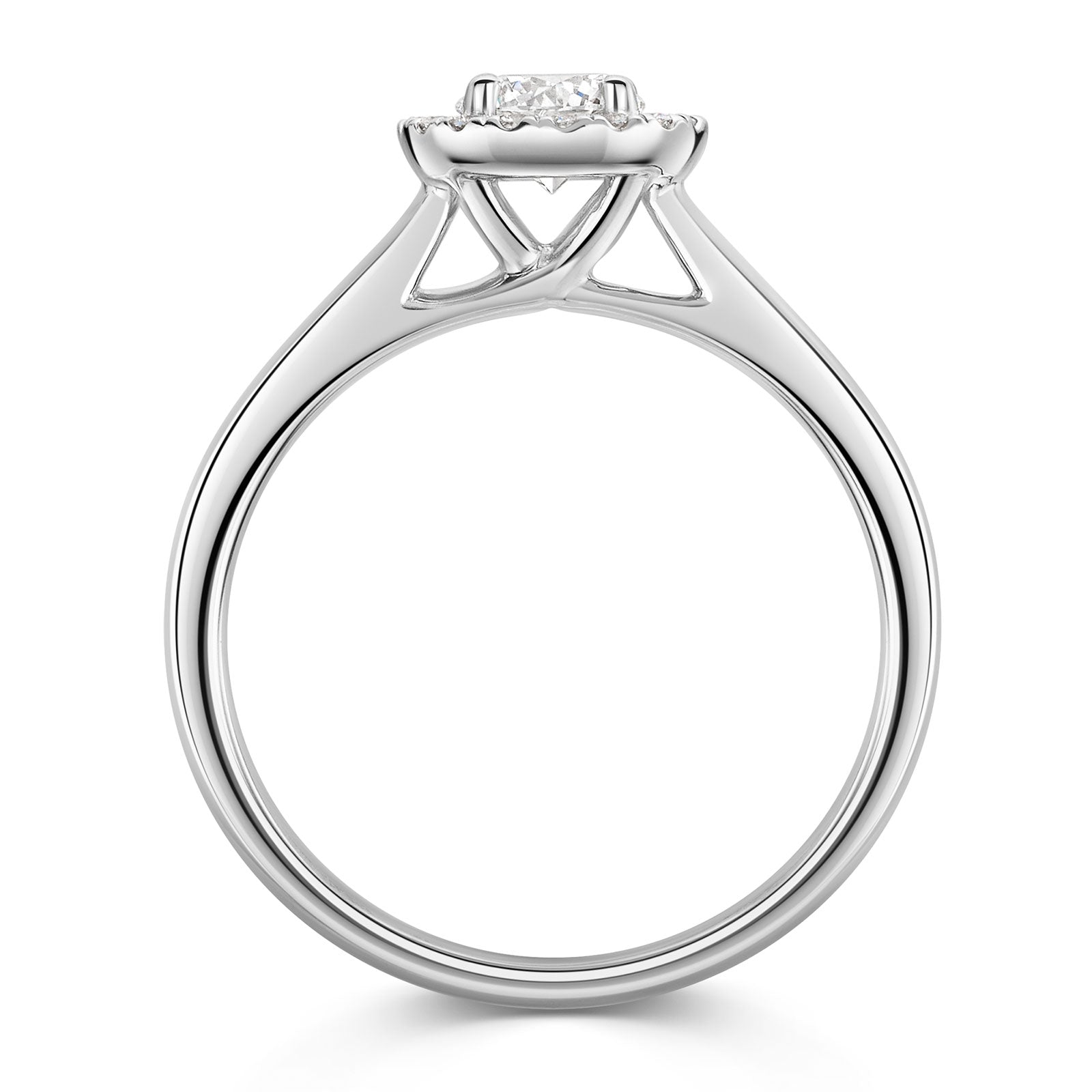 Platinum Diamond Halo Ring 0.50ct variant Pursuit