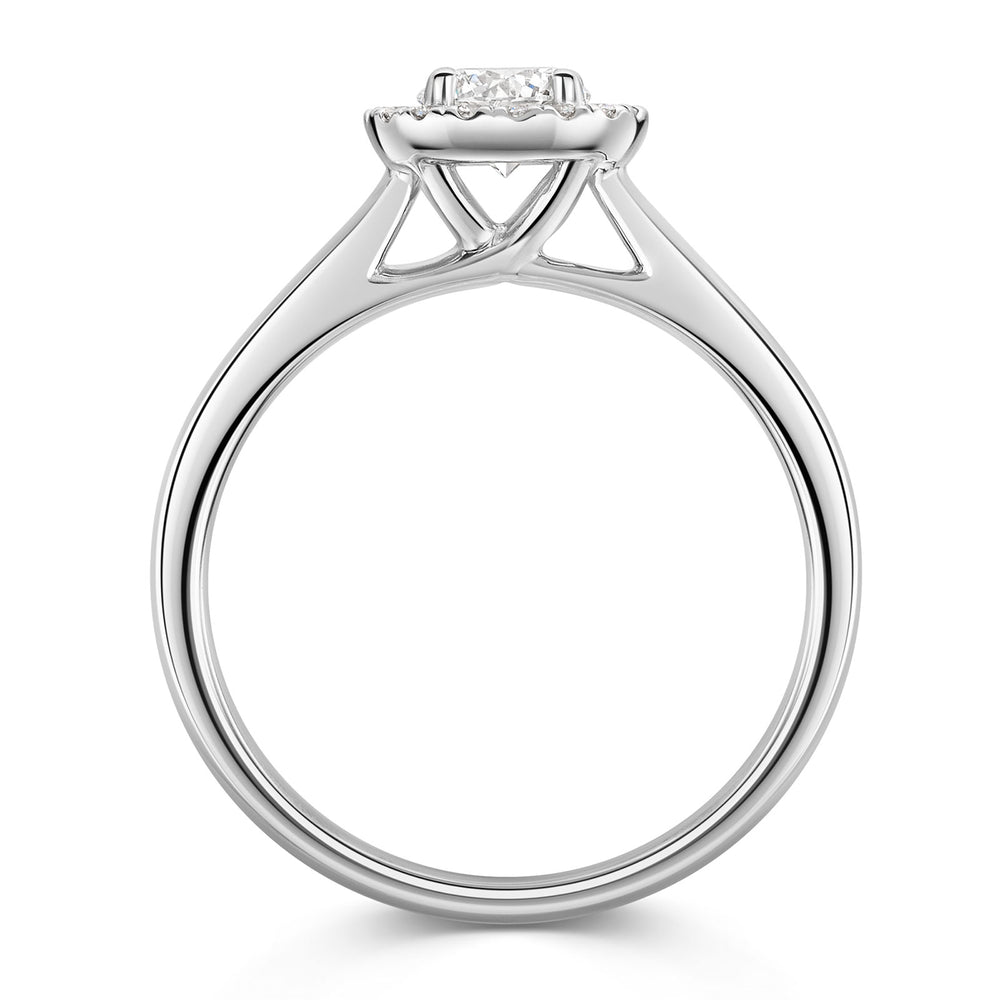 Platinum Diamond Halo Ring 0.50ct variant Pursuit