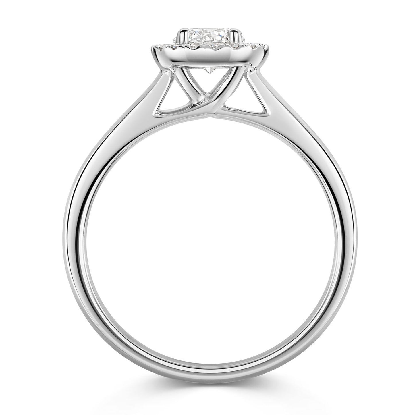 Platinum Diamond Halo Ring 0.50ct variant Pursuit