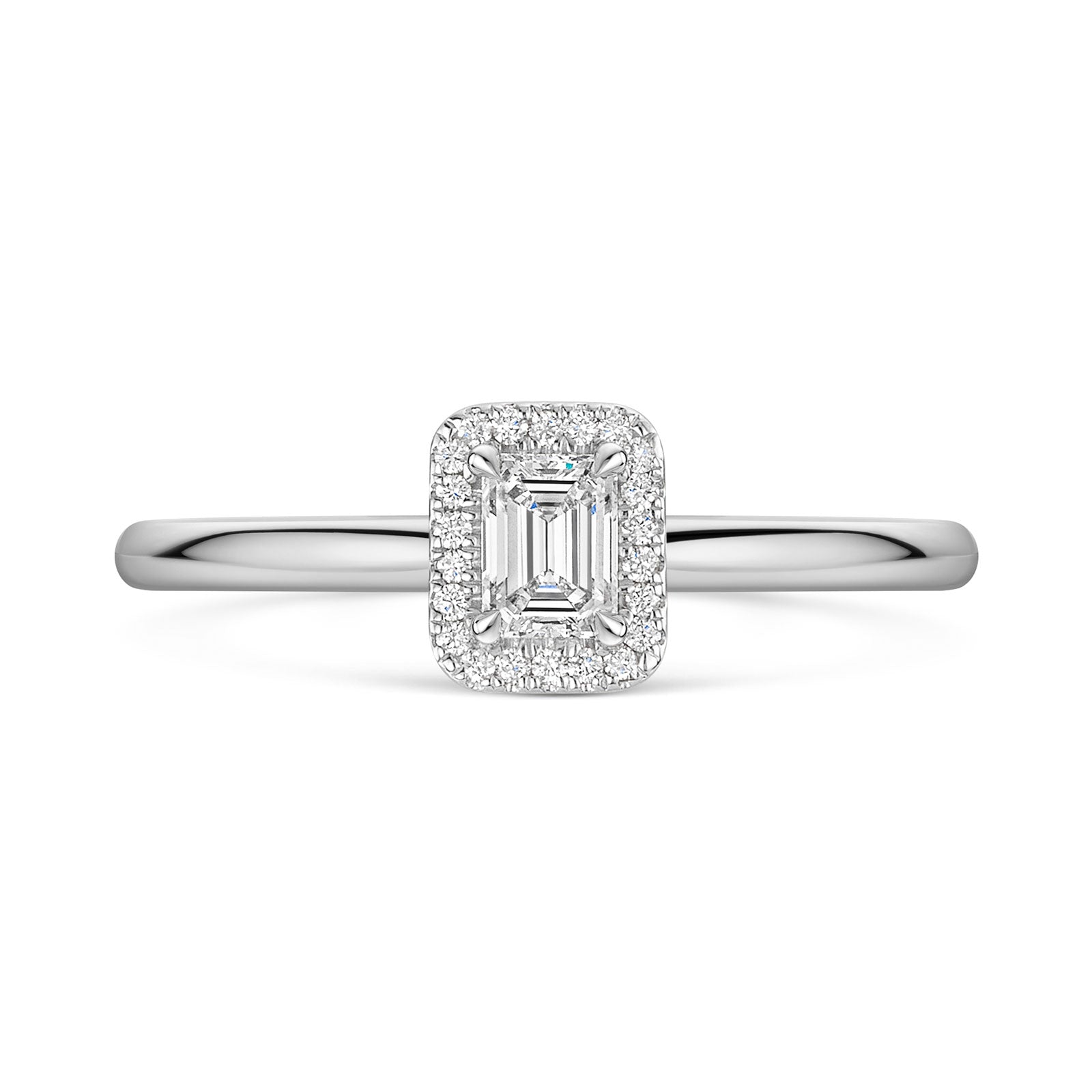 Platinum Diamond Halo Ring 0.30ct variant Pursuit
