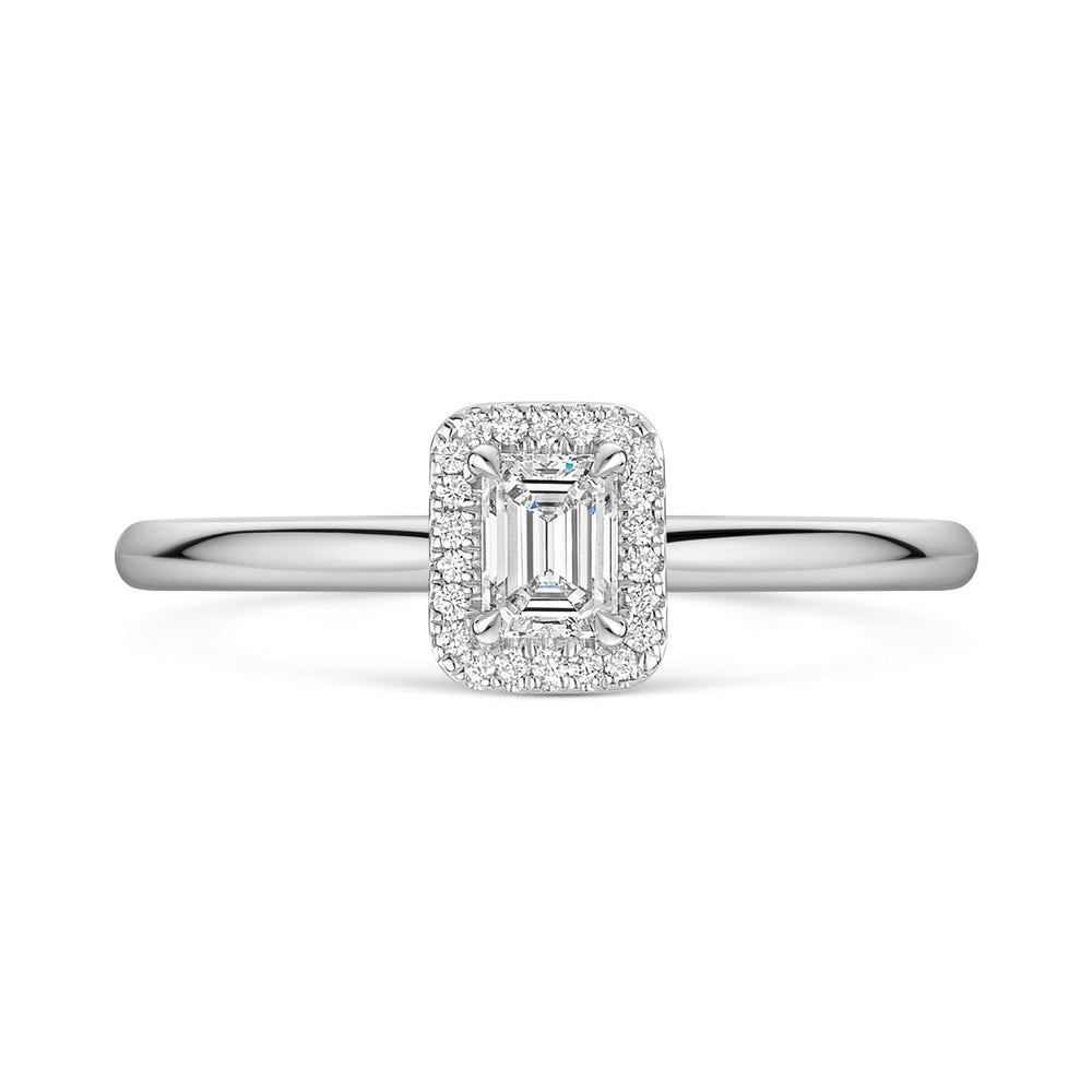Platinum Diamond Halo Ring 0.30ct variant Pursuit