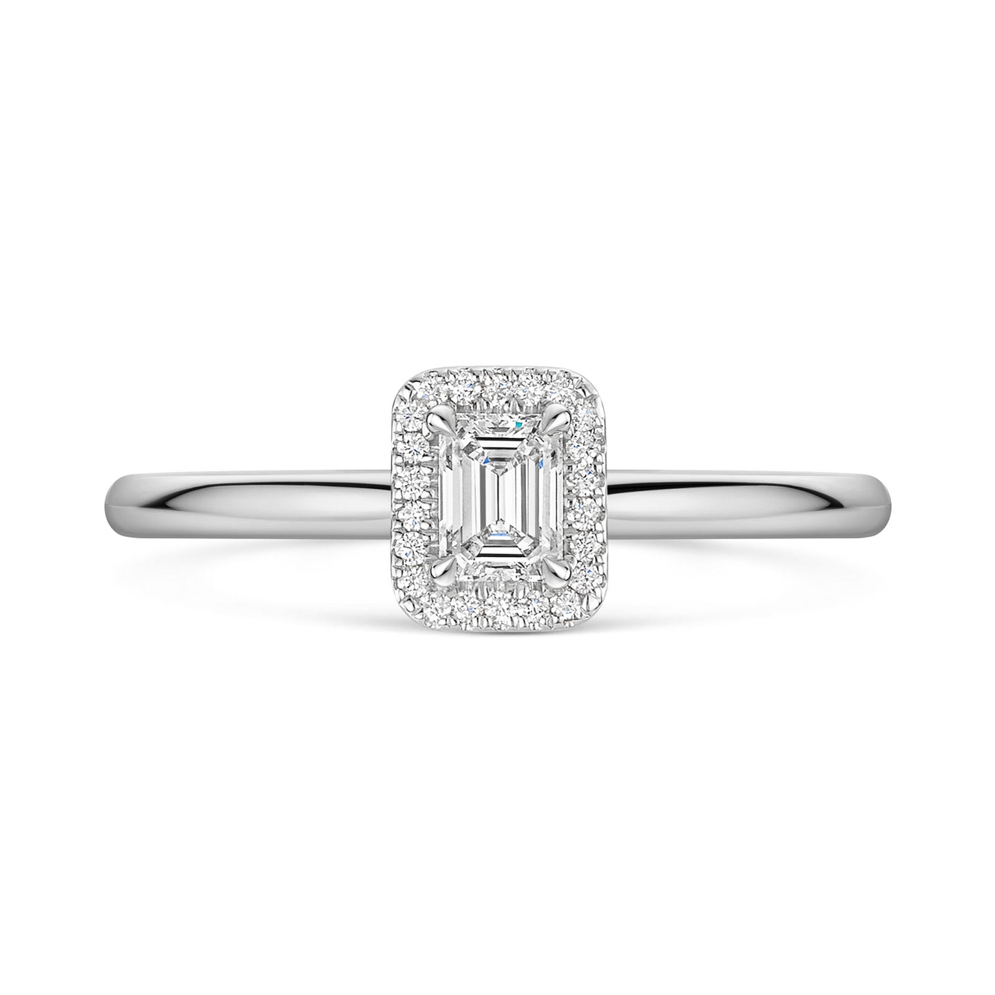 Platinum Diamond Halo Ring 0.30ct variant Pursuit