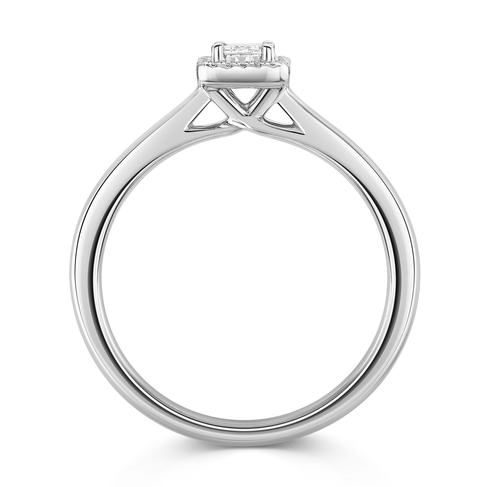 Platinum Diamond Halo Ring 0.30ct variant Pursuit