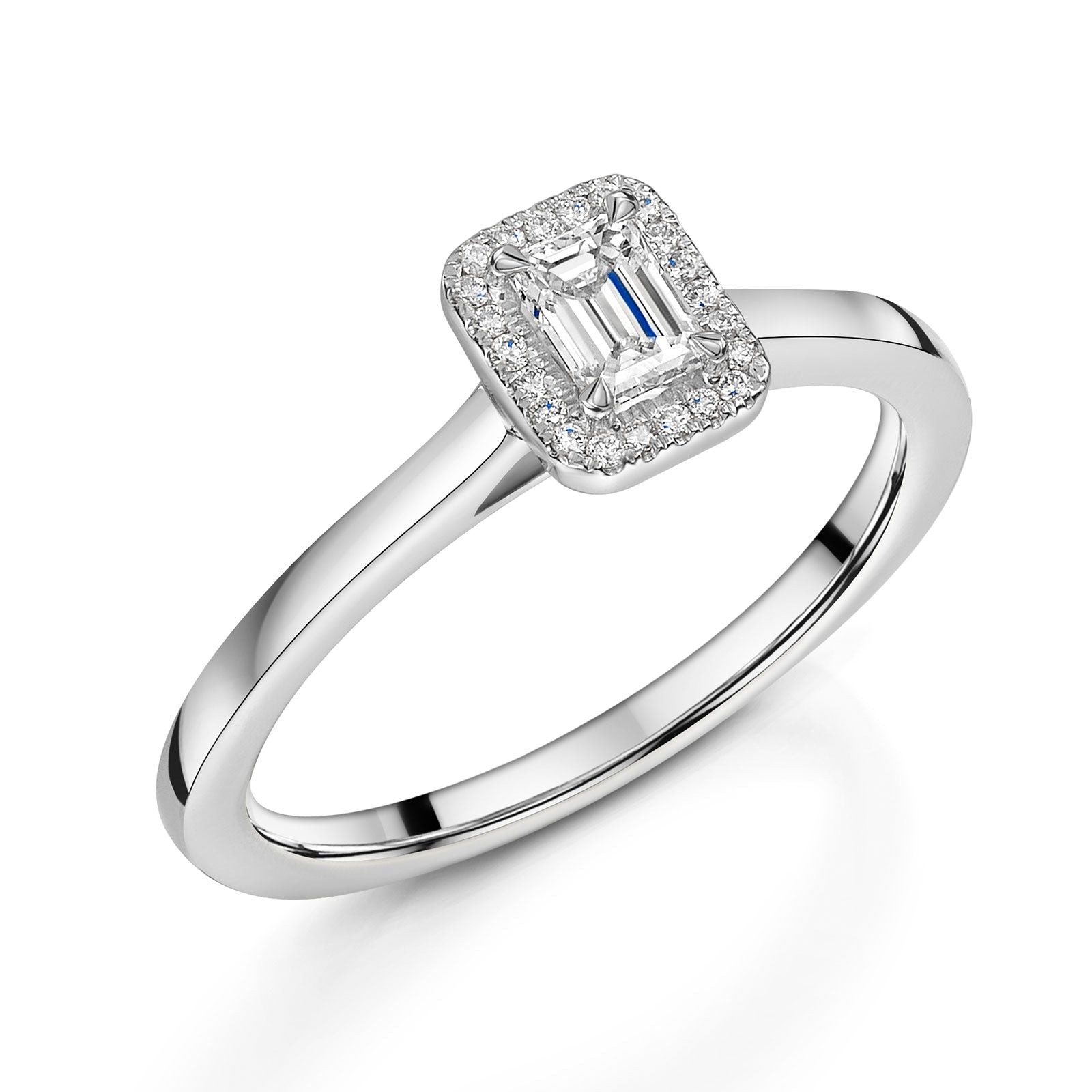 Platinum Diamond Halo Ring 0.30ct variant Pursuit