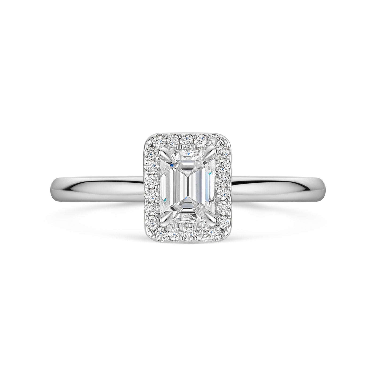 Platinum Diamond Halo Ring 0.50ct variant Pursuit