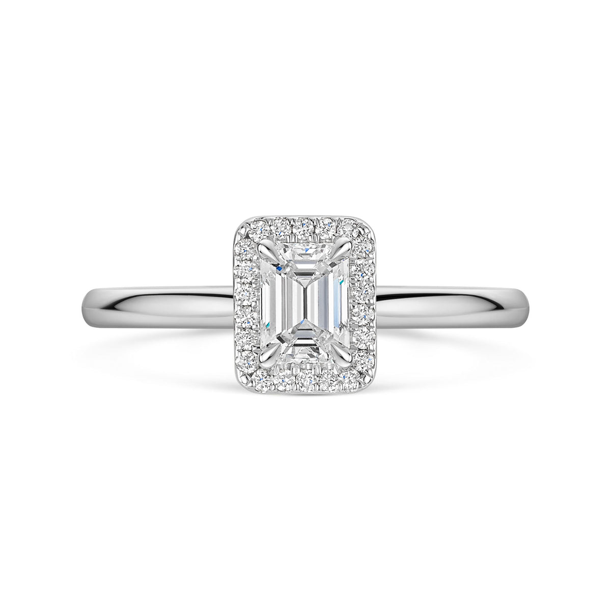 Platinum Diamond Halo Ring 0.50ct variant Pursuit