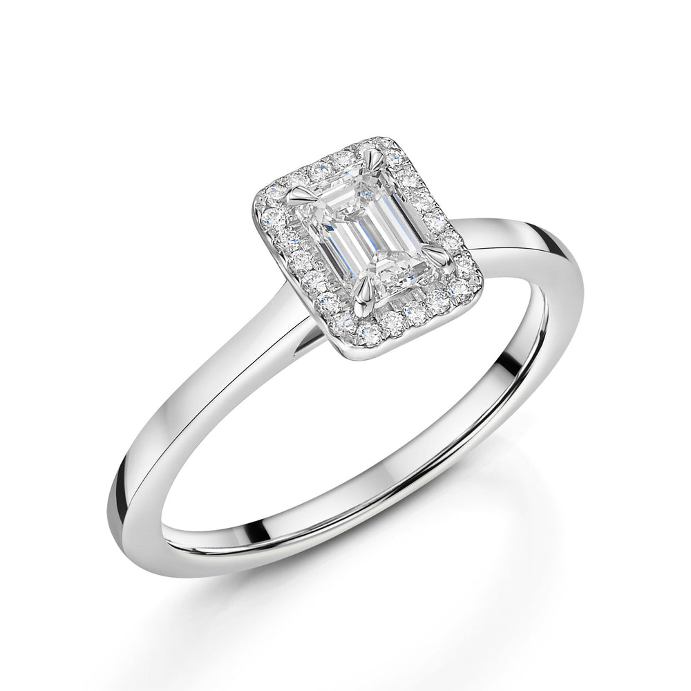 Platinum Diamond Halo Ring 0.50ct variant Pursuit