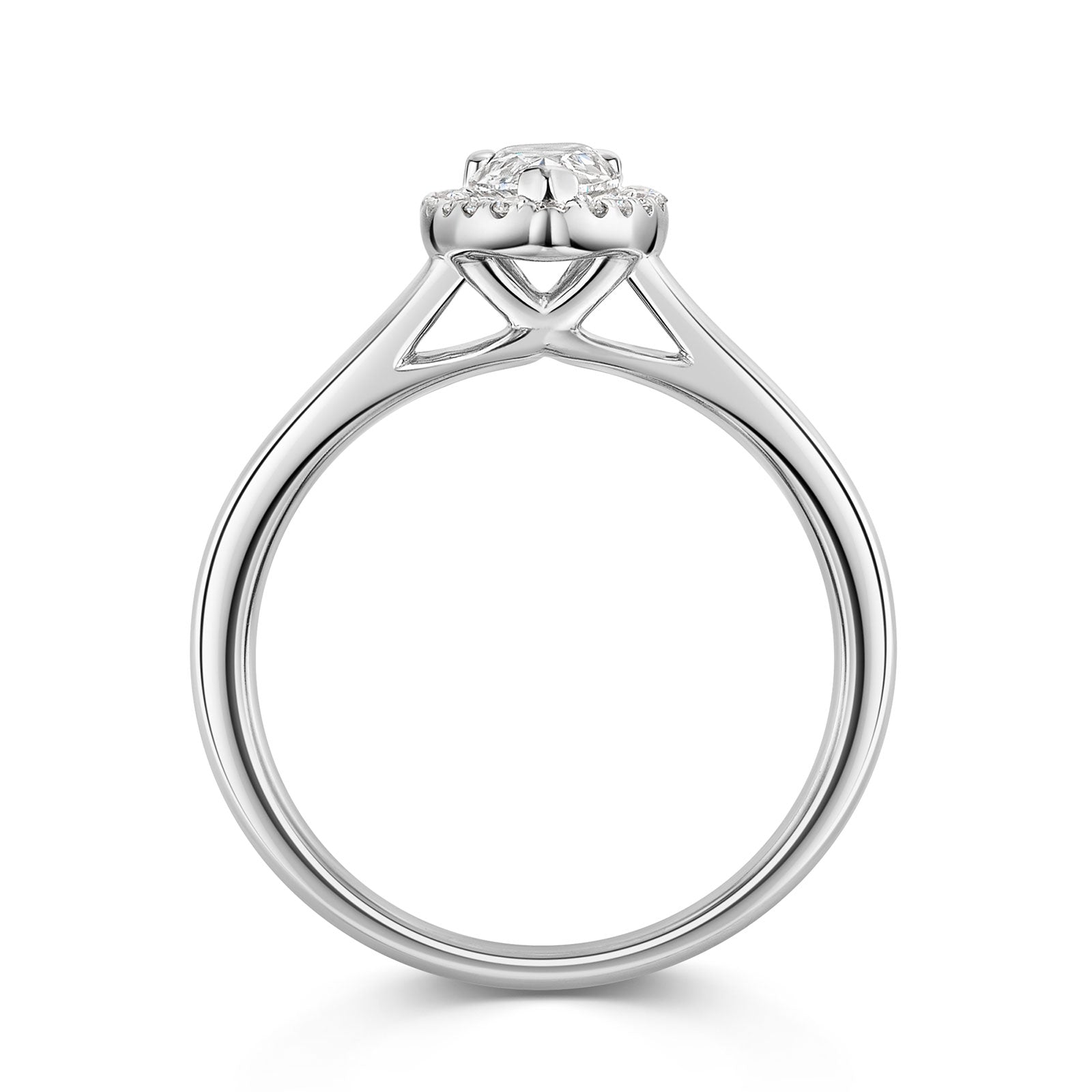Platinum Diamond Halo Ring 0.50ct variant Pursuit