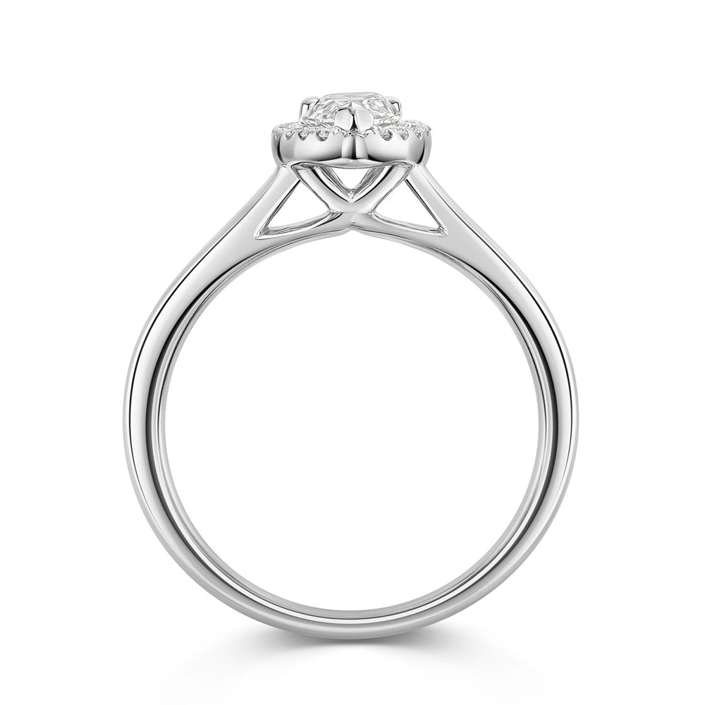 Platinum Diamond Halo Ring 0.50ct variant Pursuit
