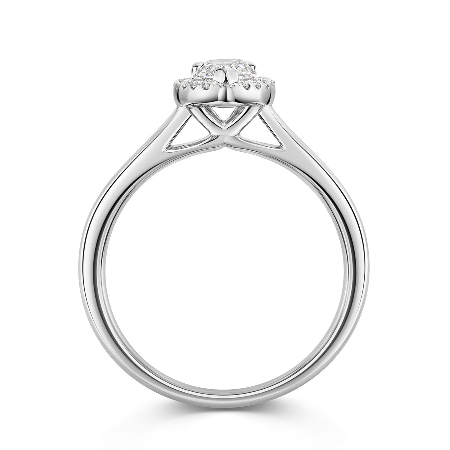Platinum Diamond Halo Ring 0.50ct variant Pursuit