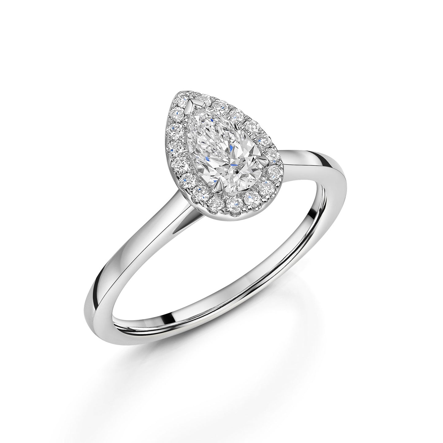 Platinum Diamond Halo Ring 0.50ct variant Pursuit