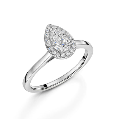 Platinum Diamond Halo Ring 0.50ct variant Pursuit
