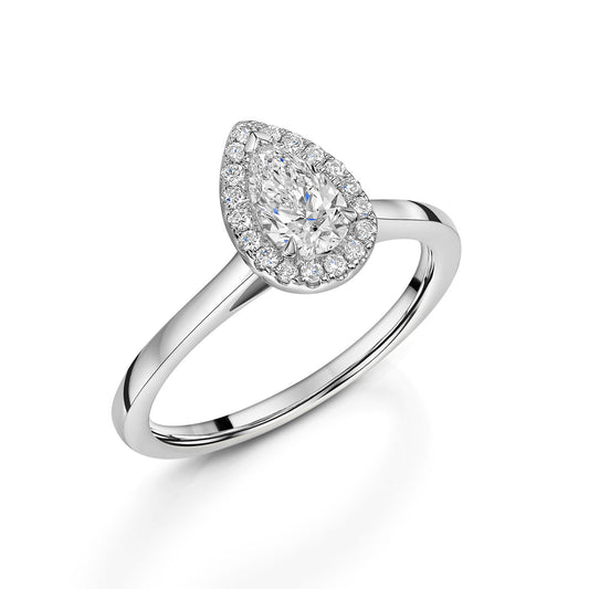Platinum Diamond Halo Ring 0.50ct variant Pursuit