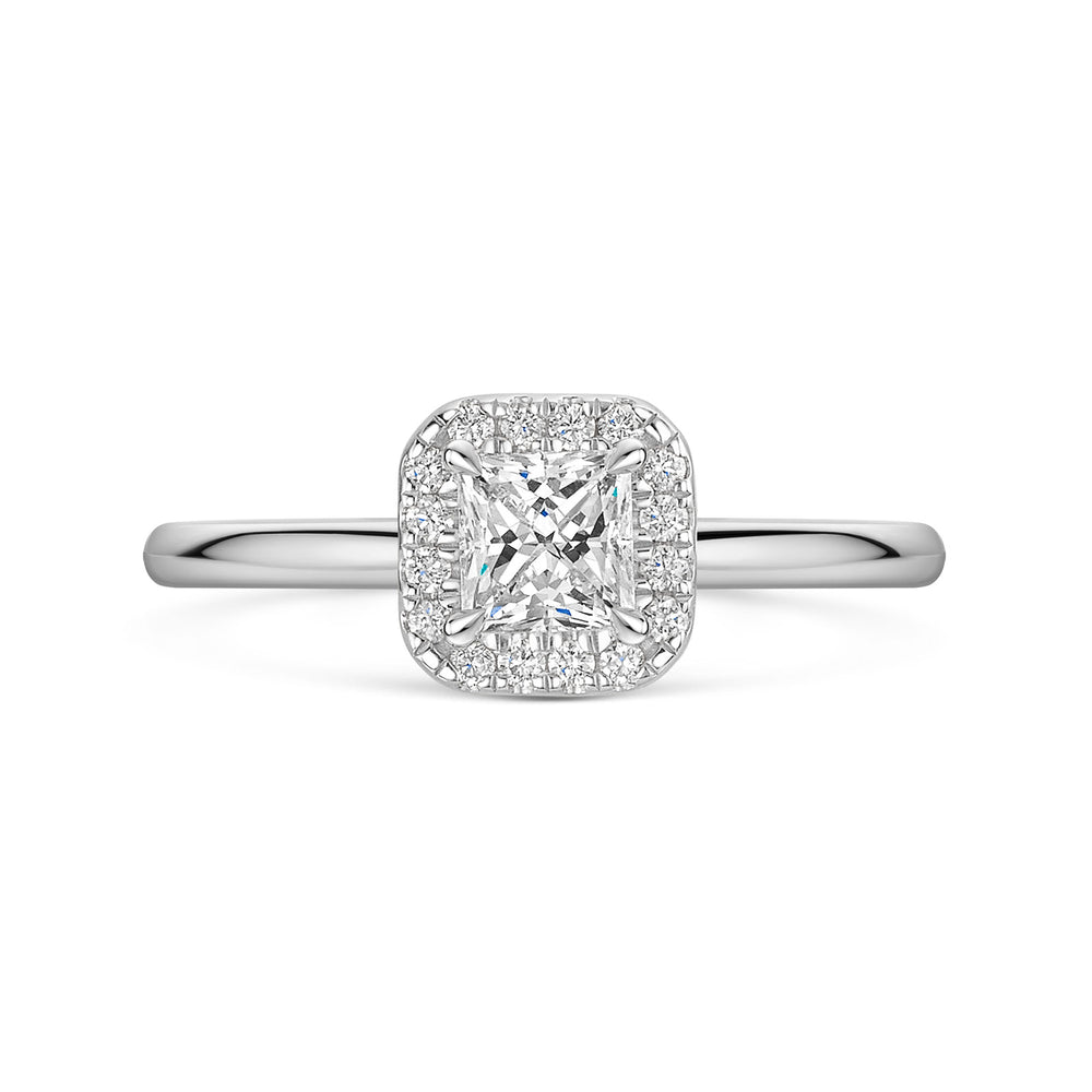 Platinum Diamond Halo Ring 0.50ct variant Pursuit