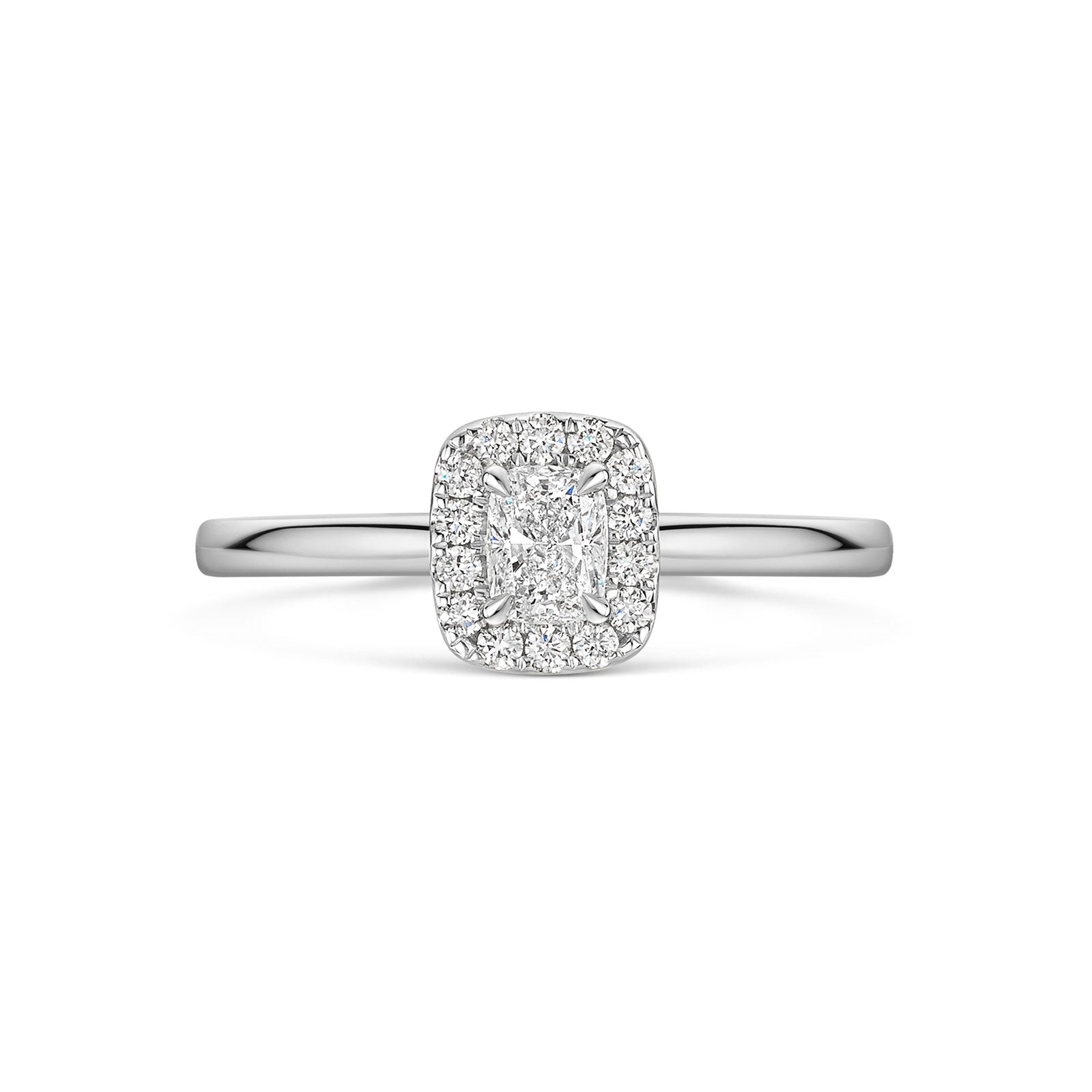 Platinum Diamond Halo Ring 0.30ct variant Pursuit