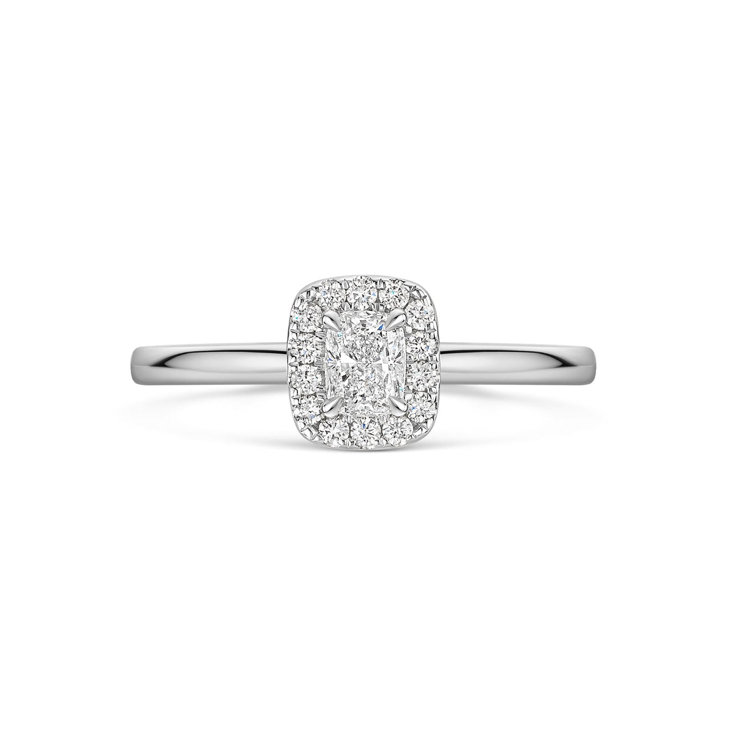 Platinum Diamond Halo Ring 0.30ct variant Pursuit