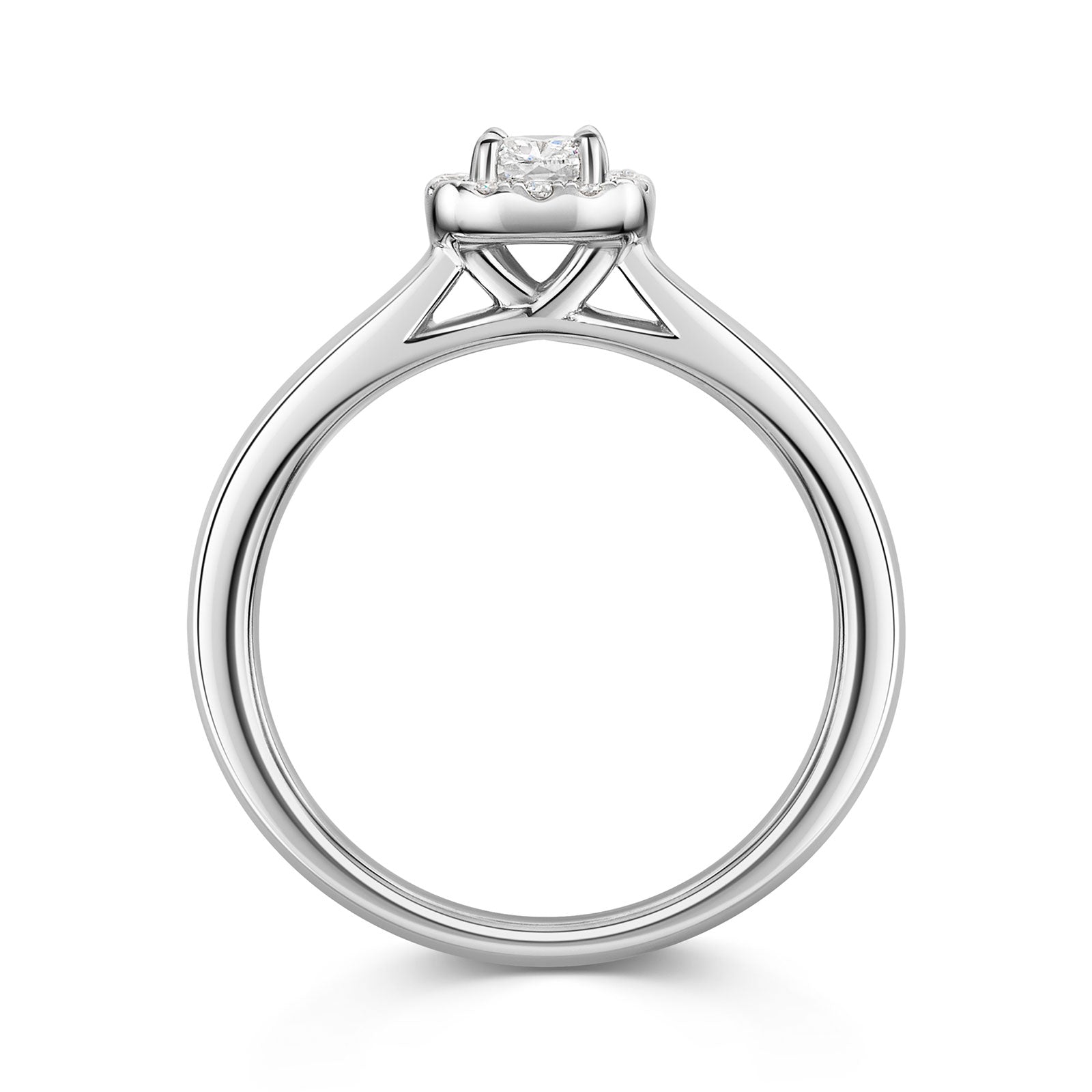 Platinum Diamond Halo Ring 0.30ct variant Pursuit