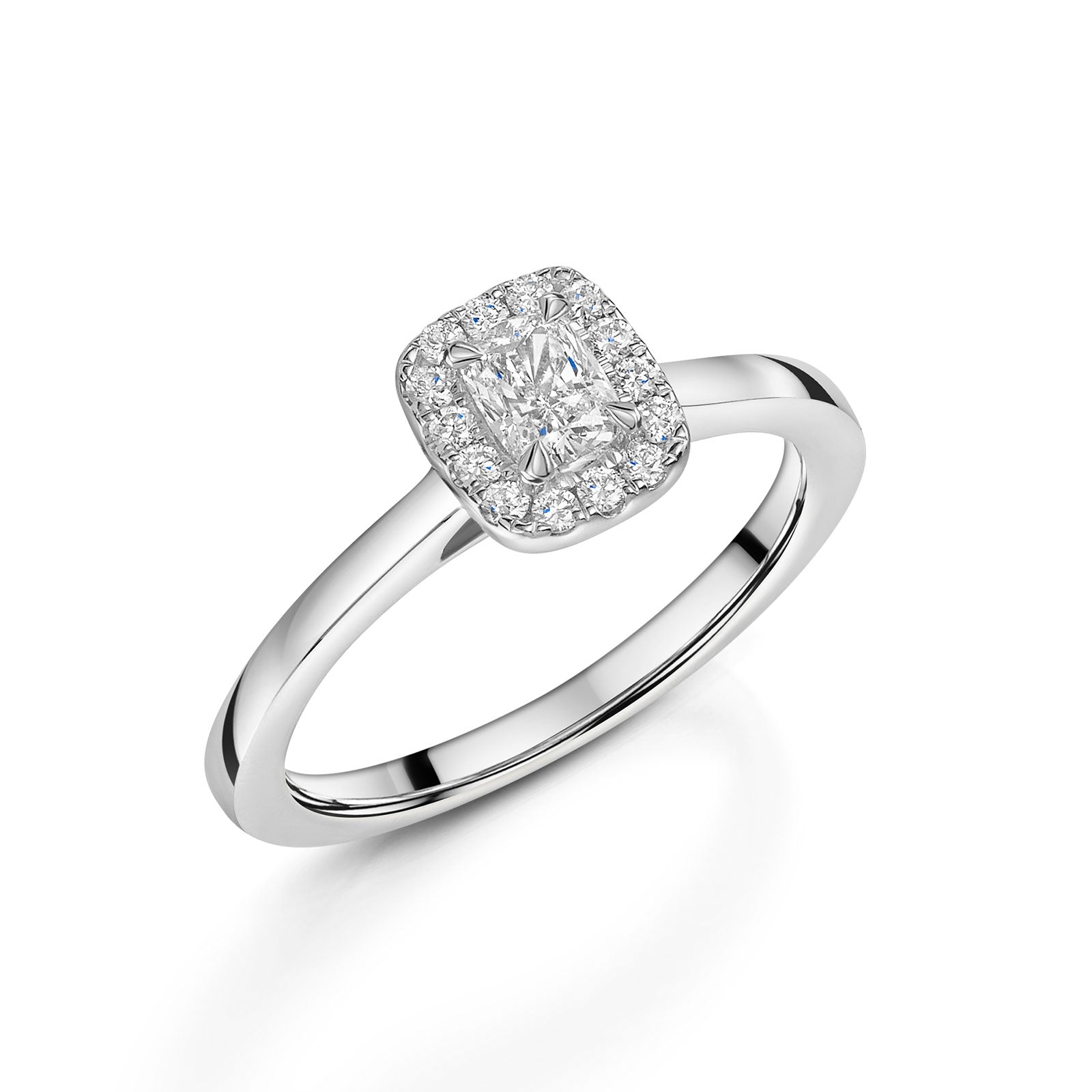Platinum Diamond Halo Ring 0.30ct variant Pursuit