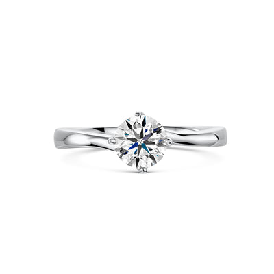 Platinum Diamond Solitaire Pirouette Ring 0.33ct variant Pursuit