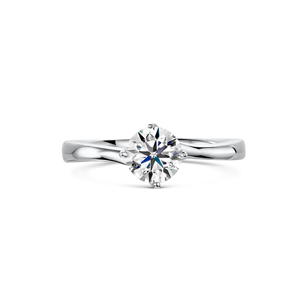 Platinum Diamond Solitaire Pirouette Ring 0.75ct variant Pursuit