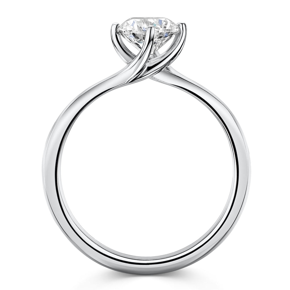 Platinum Diamond Solitaire Pirouette Ring 1.00ct variant Pursuit