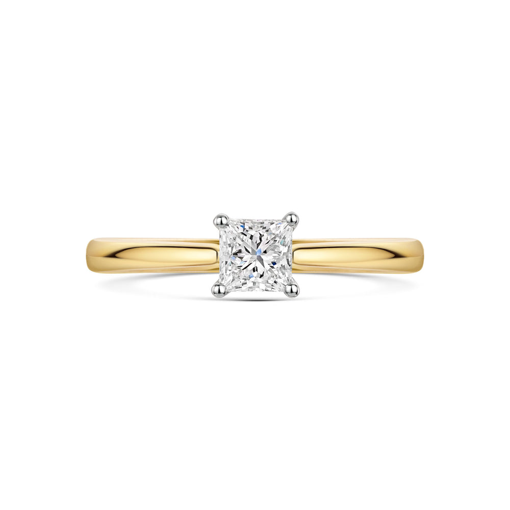 18ct Yellow Gold & Platinum Diamond Solitaire Ring 0.40ct variant Pursuit