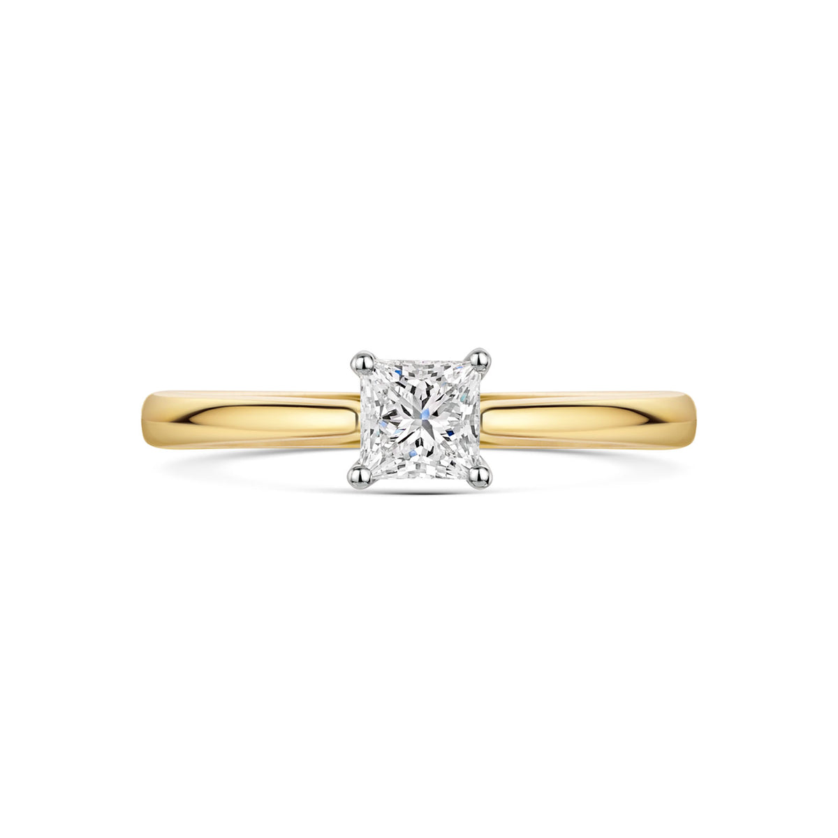 18ct Yellow Gold & Platinum Diamond Solitaire Ring 0.40ct variant Pursuit