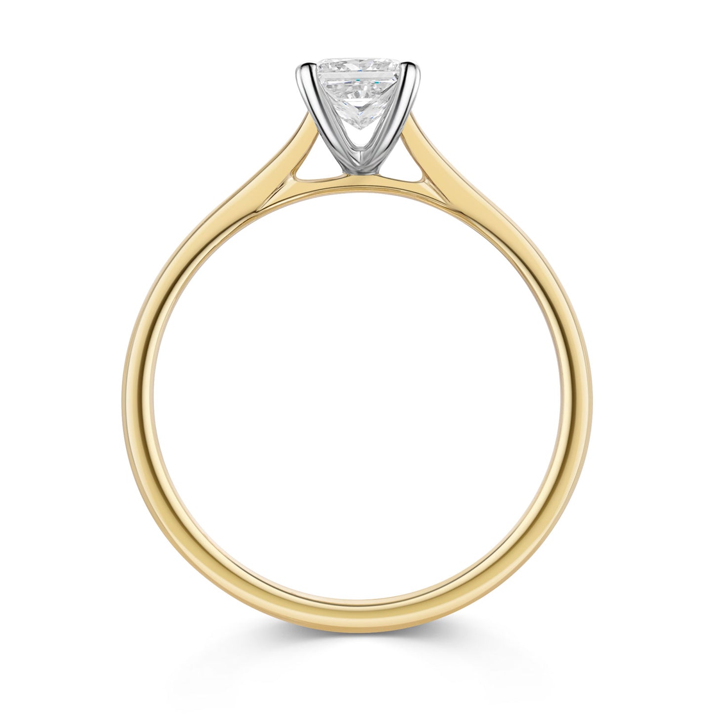 18ct Yellow Gold & Platinum Diamond Solitaire Ring 0.40ct variant Pursuit