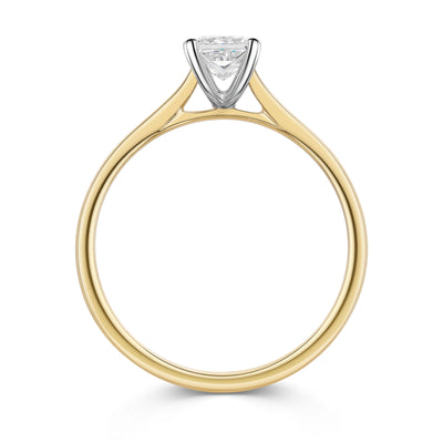 18ct Yellow Gold & Platinum Diamond Solitaire Ring 0.40ct variant Pursuit