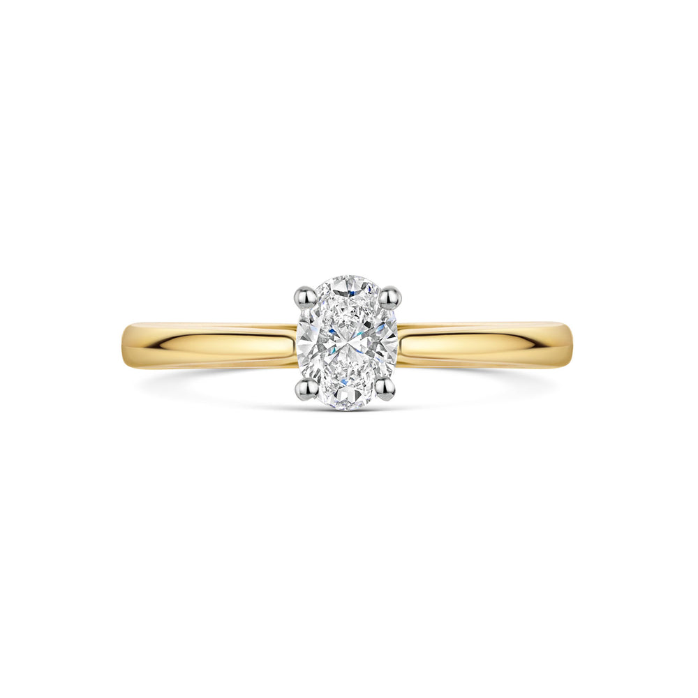 18ct Yellow Gold & Platinum Diamond Solitaire Ring 0.40ct variant Pursuit