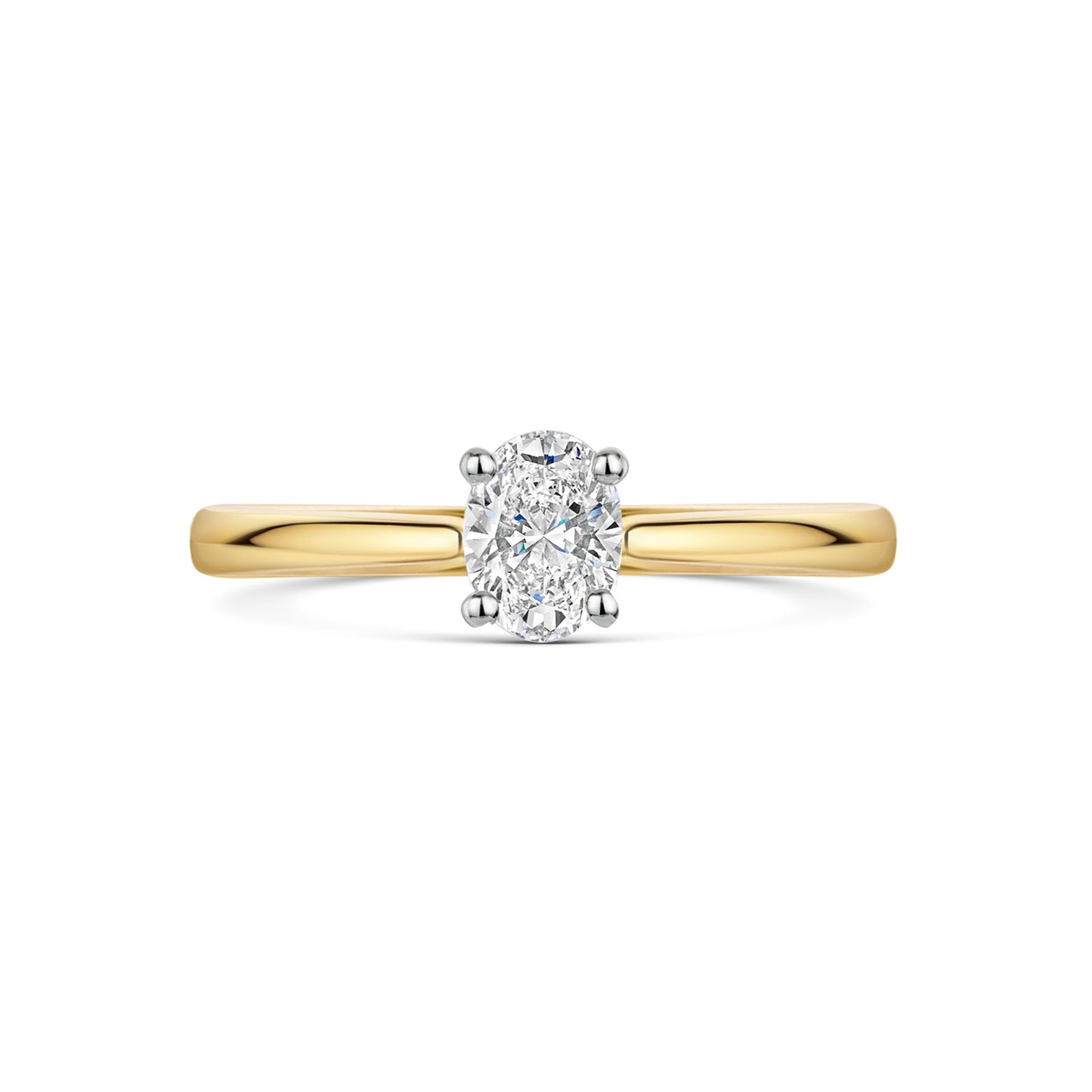 18ct Yellow Gold & Platinum Diamond Solitaire Ring 0.40ct variant Pursuit