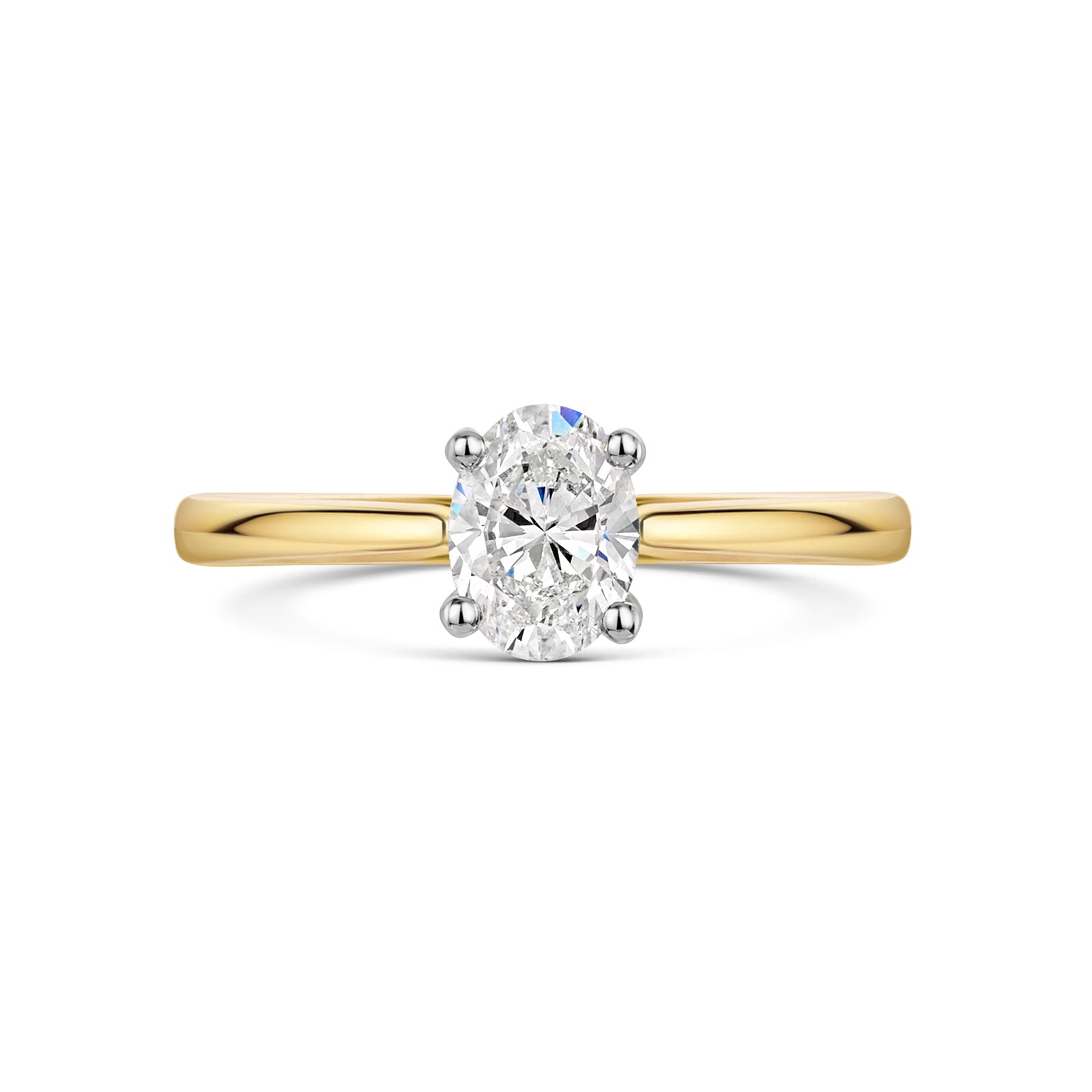 18ct Yellow Gold & Platinum Diamond Solitaire Ring 0.70ct variant Pursuit