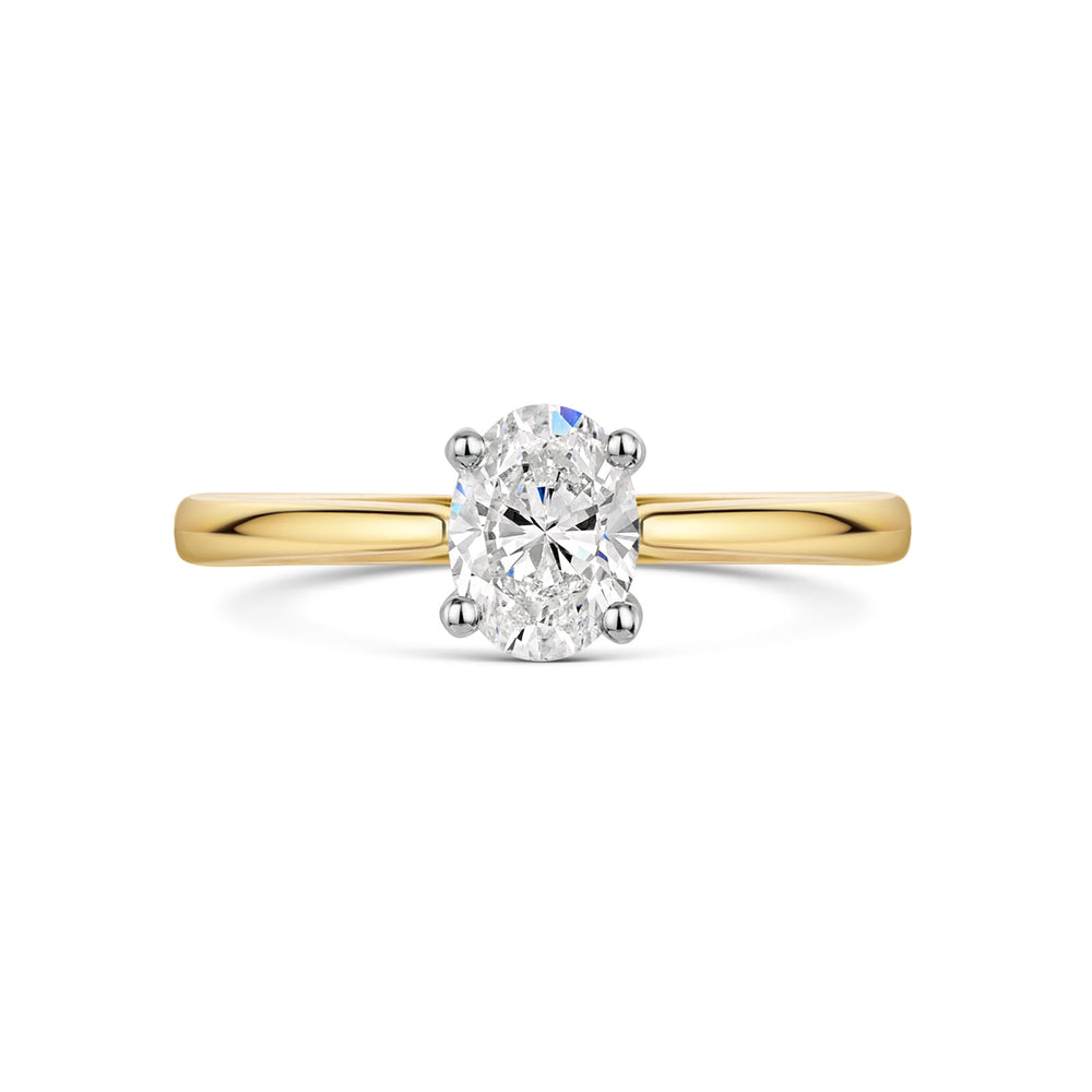 18ct Yellow Gold & Platinum Diamond Solitaire Ring 0.70ct variant Pursuit