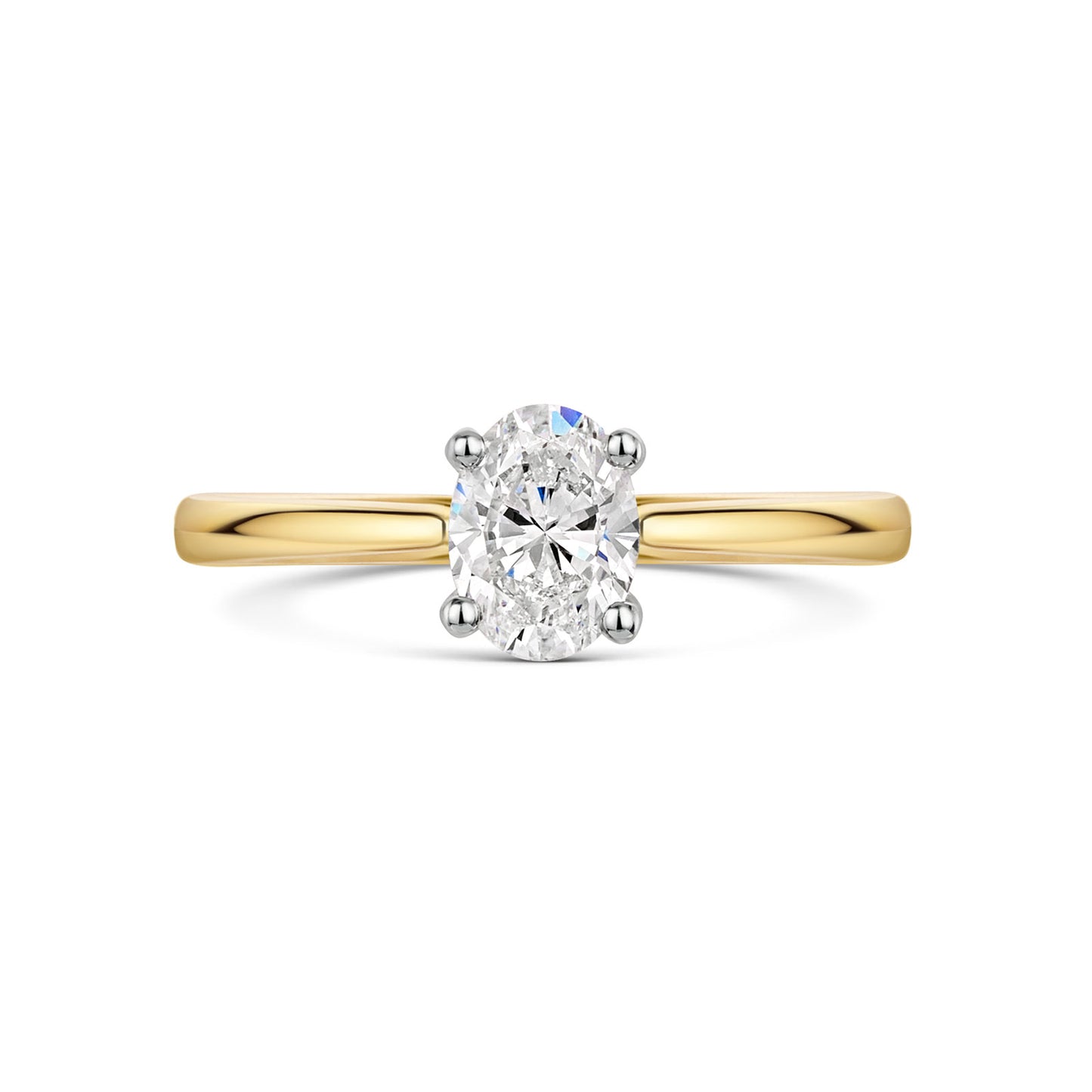 18ct Yellow Gold & Platinum Diamond Solitaire Ring 0.70ct variant Pursuit
