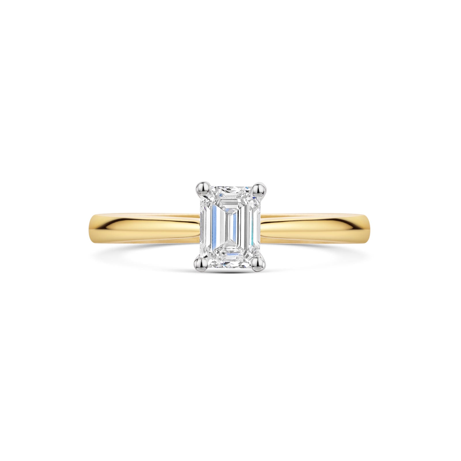18ct Yellow Gold & Platinum Diamond Solitaire Ring 0.50ct variant Pursuit