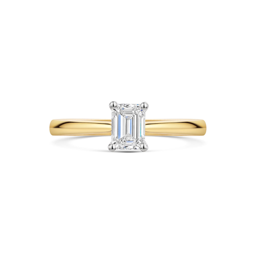 18ct Yellow Gold & Platinum Diamond Solitaire Ring 0.50ct variant Pursuit