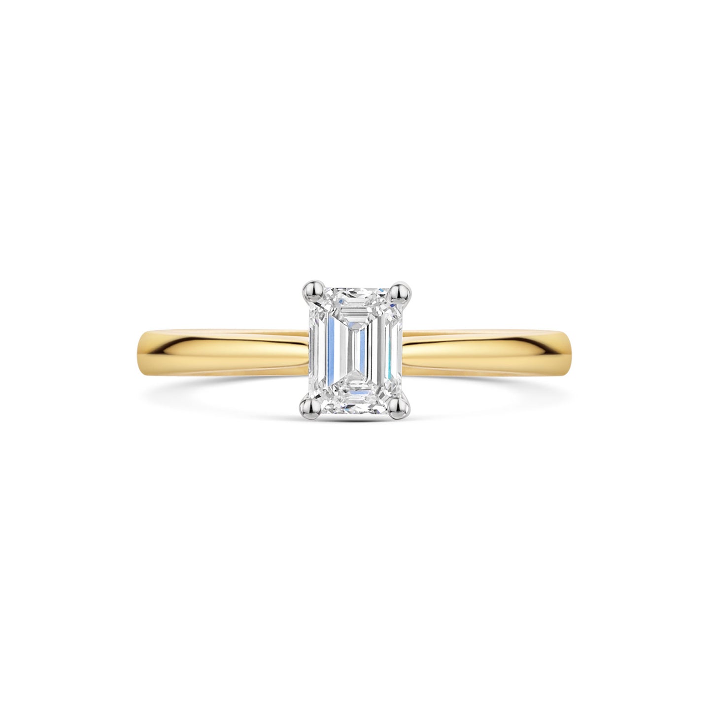 18ct Yellow Gold & Platinum Diamond Solitaire Ring 0.50ct variant Pursuit