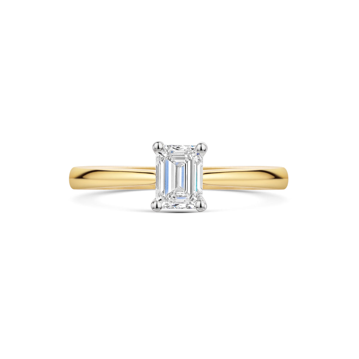 18ct Yellow Gold & Platinum Diamond Solitaire Ring 0.50ct variant Pursuit