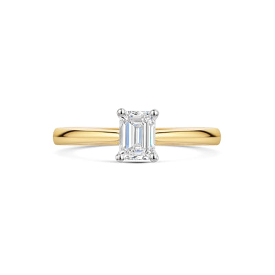 18ct Yellow Gold & Platinum Diamond Solitaire Ring 0.50ct variant Pursuit