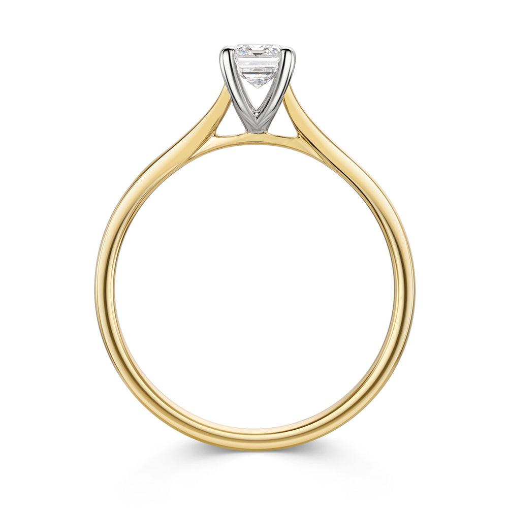 18ct Yellow Gold & Platinum Diamond Solitaire Ring 0.50ct variant Pursuit